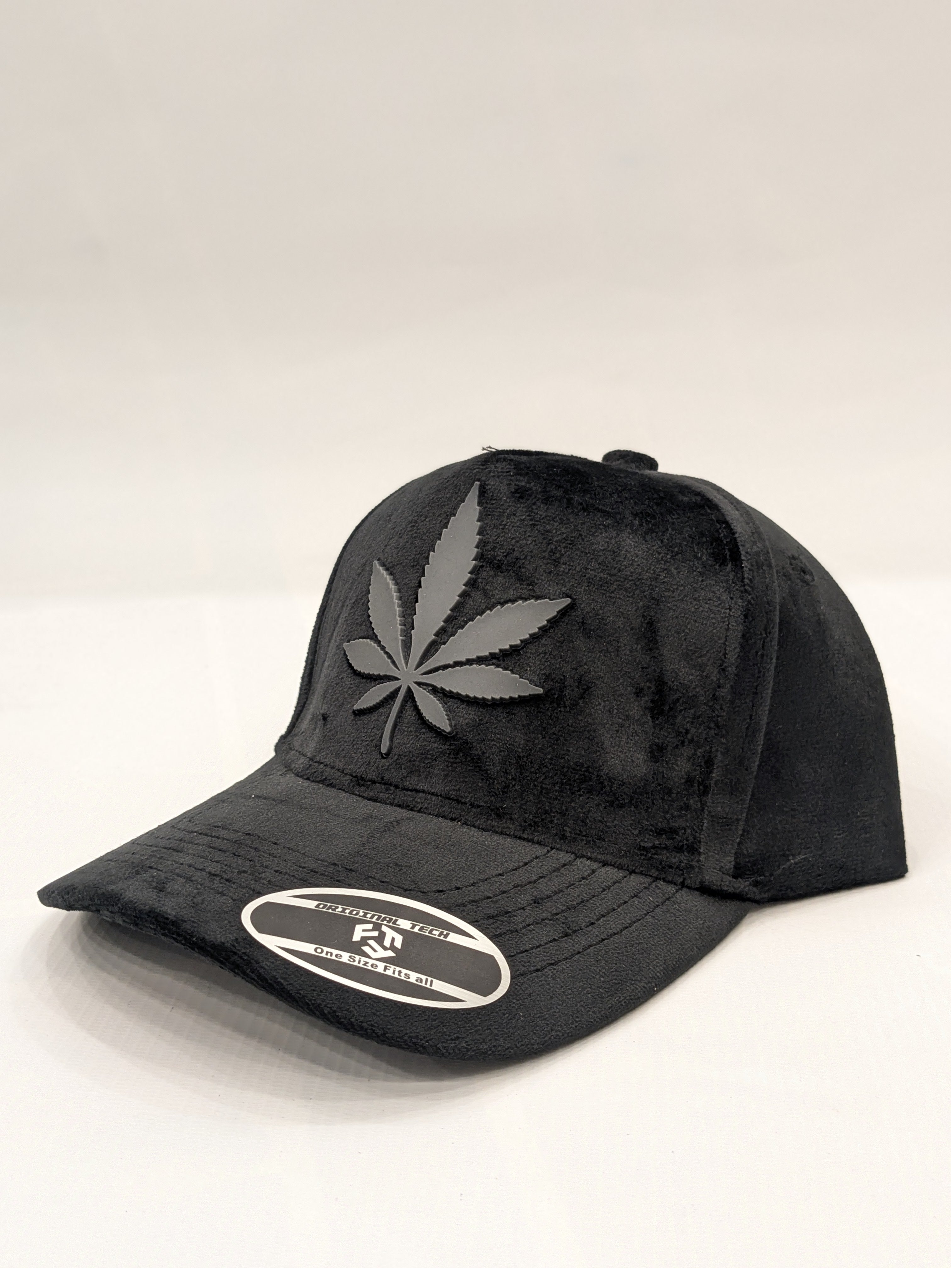 Marijuana Leaf Velvet Premium Cap
